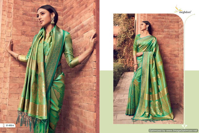 Meghdoot Fayra New Designer Fancy Exclusive Wear Silk Saree Collection